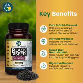 Emballage d'Amazing Herbs Huile de Graines Noires