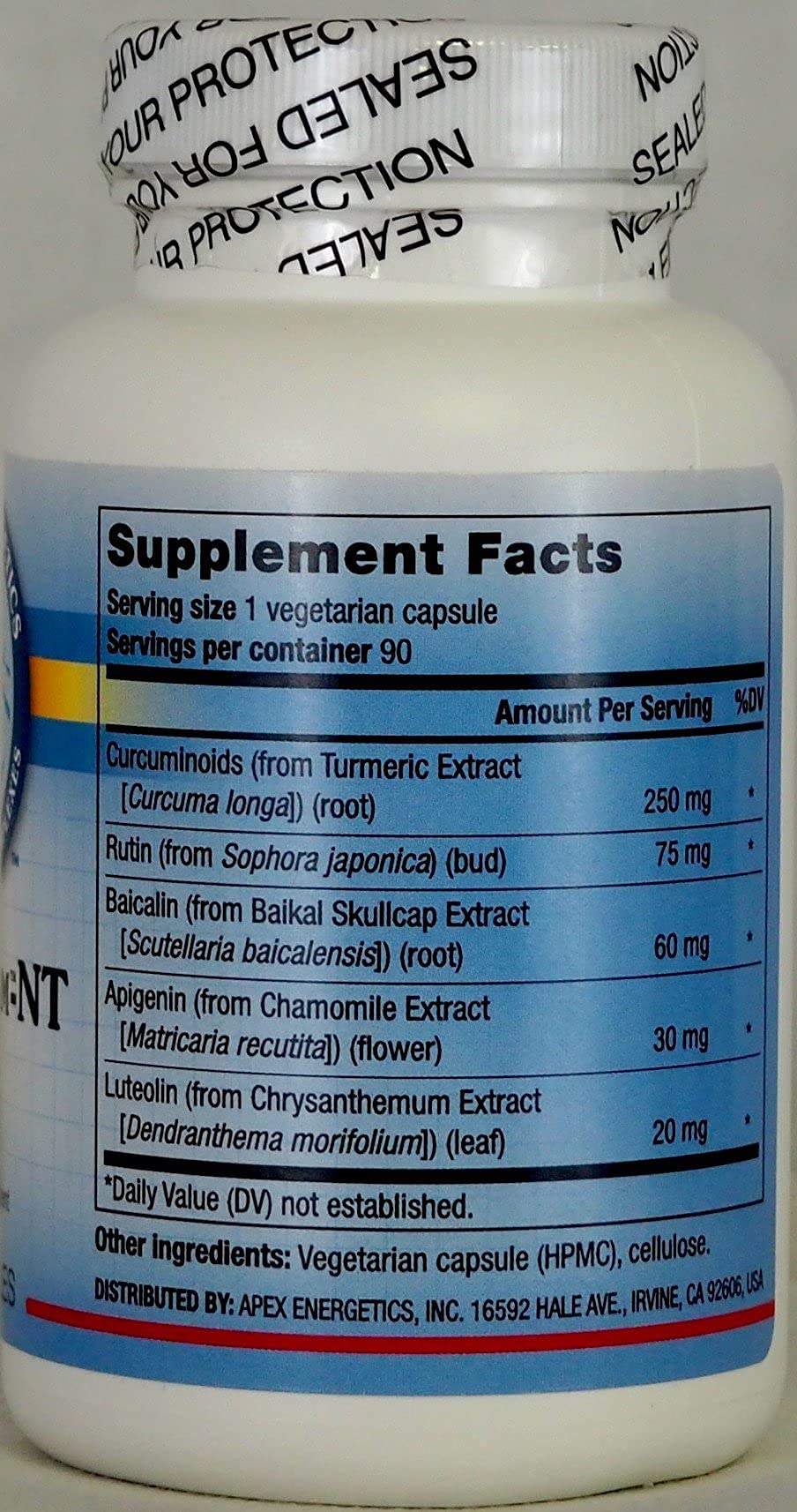 Emballage d'Apex Energetics NeuroFlam (K-46) 90 capsules