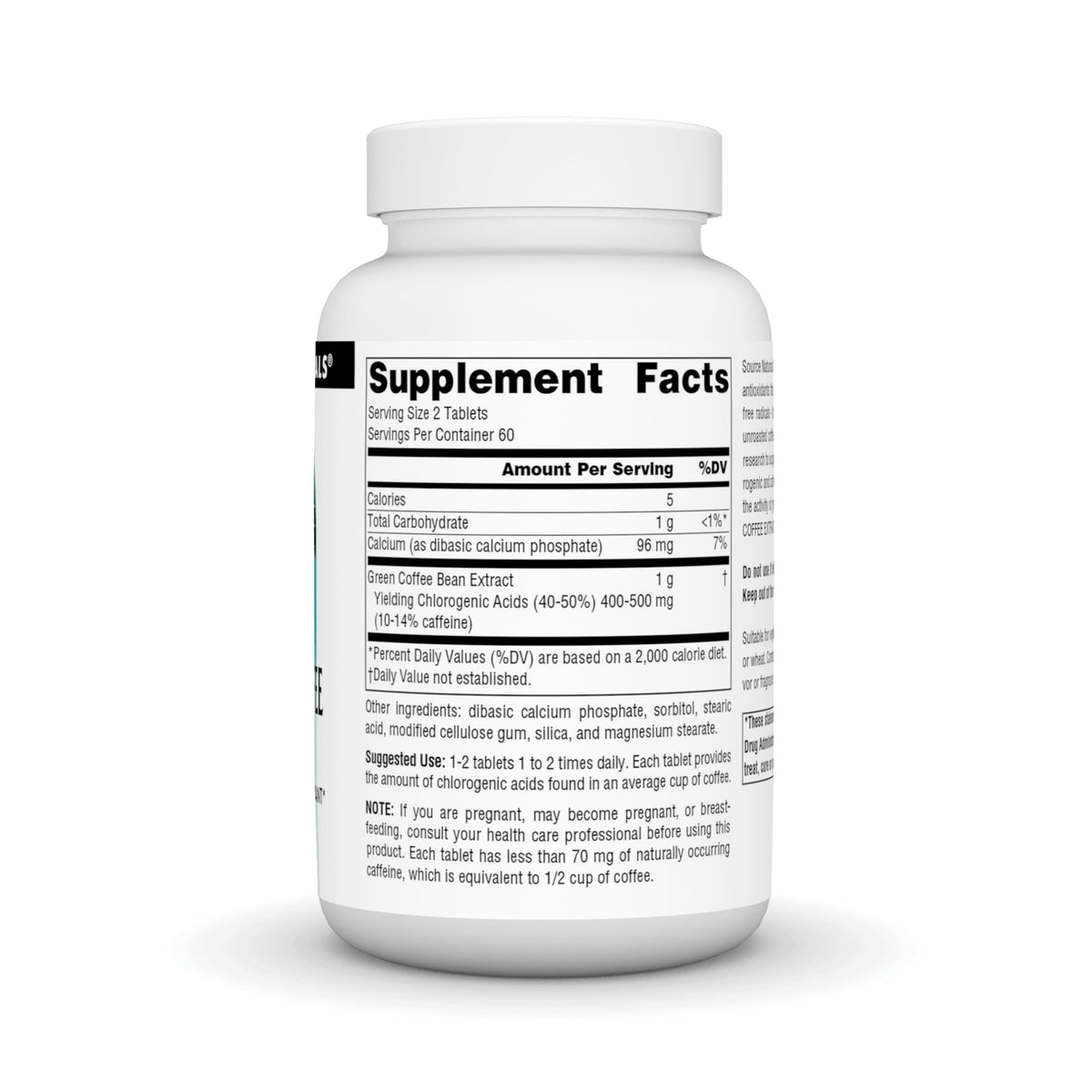 Emballage d'Extrait de Café Vert Source Naturals 500 mg