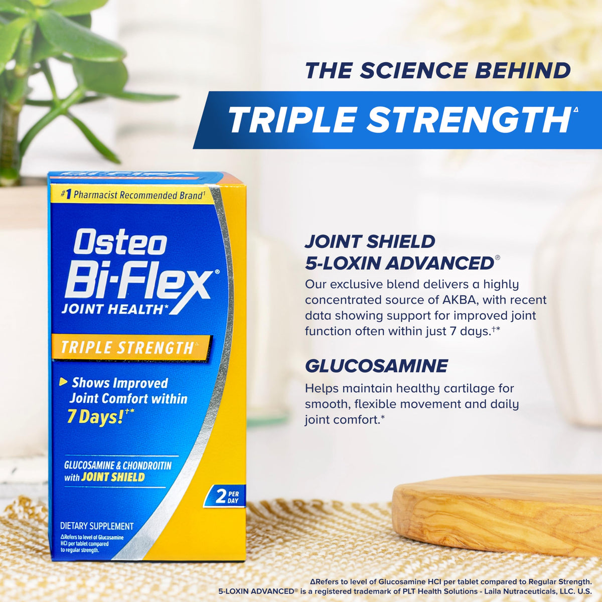 Emballage d'Osteo Bi-Flex avec des informations sur les ingrédients