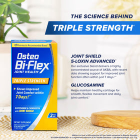 Emballage d'Osteo Bi-Flex avec des informations sur les ingrédients