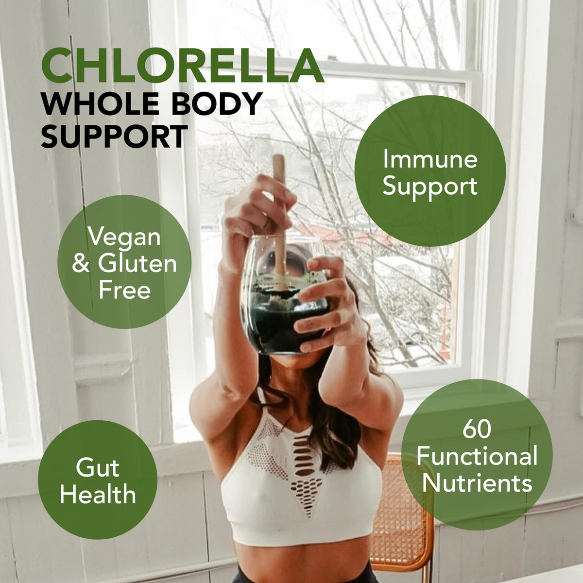 Emballage de 30 sachets de poudre de chlorelle Sun Chlorella