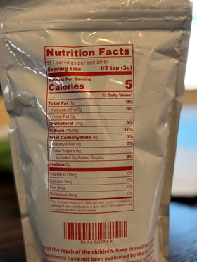 Emballage de 476g de poudre de citrate de sodium MS Finechem