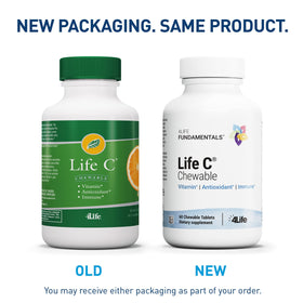 Emballage de 4Life Vitamine C 60 comprimés à mâcher