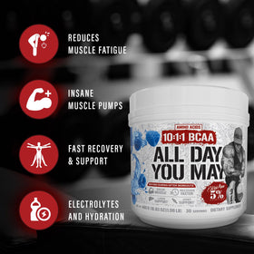 Emballage de 5% Nutrition AllDayYouMay BCAA 630g