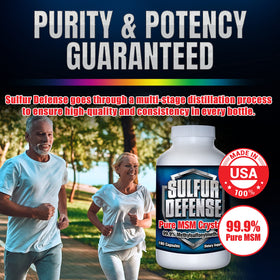 Emballage de 7 Lights Sulfur Defense Opti-MSM avec informations nutritionnelles