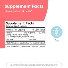 Emballage de a balanced routine Maintenance L-Méthylfolate 5 mg 90 capsules