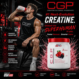 Emballage de a balanced routine Nutrition CGP Créatine Glycerol Phosphate