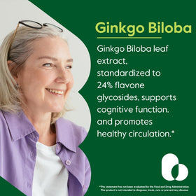 Emballage de BESTVITE Ginkgo Biloba 120mg avec capsules