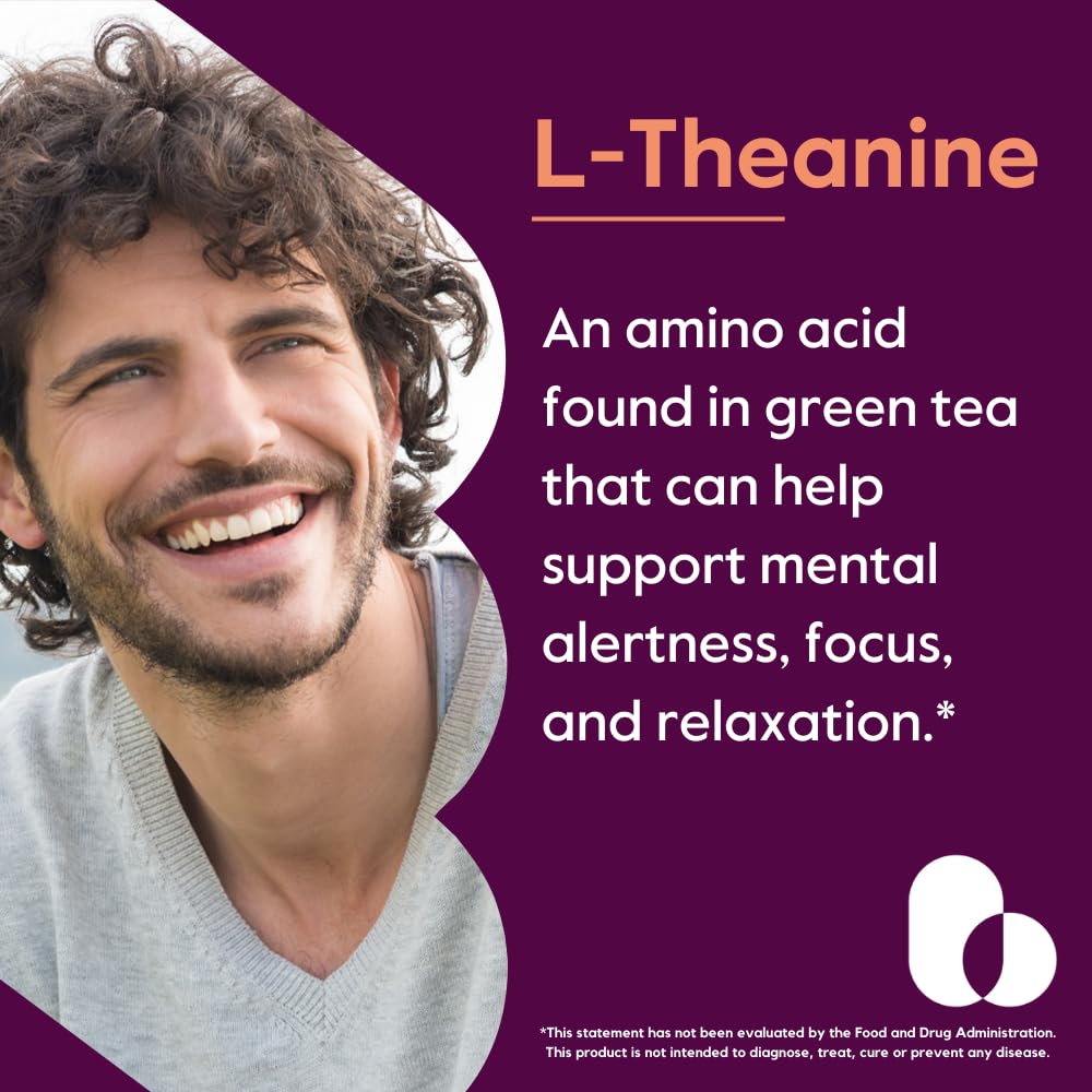 Emballage de BESTVITE L-Theanine 200mg 360 capsules