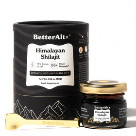 Emballage de Better Alt Shilajit Pur Himalayen 400 mg