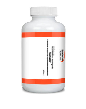Emballage de bicarbonate de potassium Unpretentious sur fond blanc