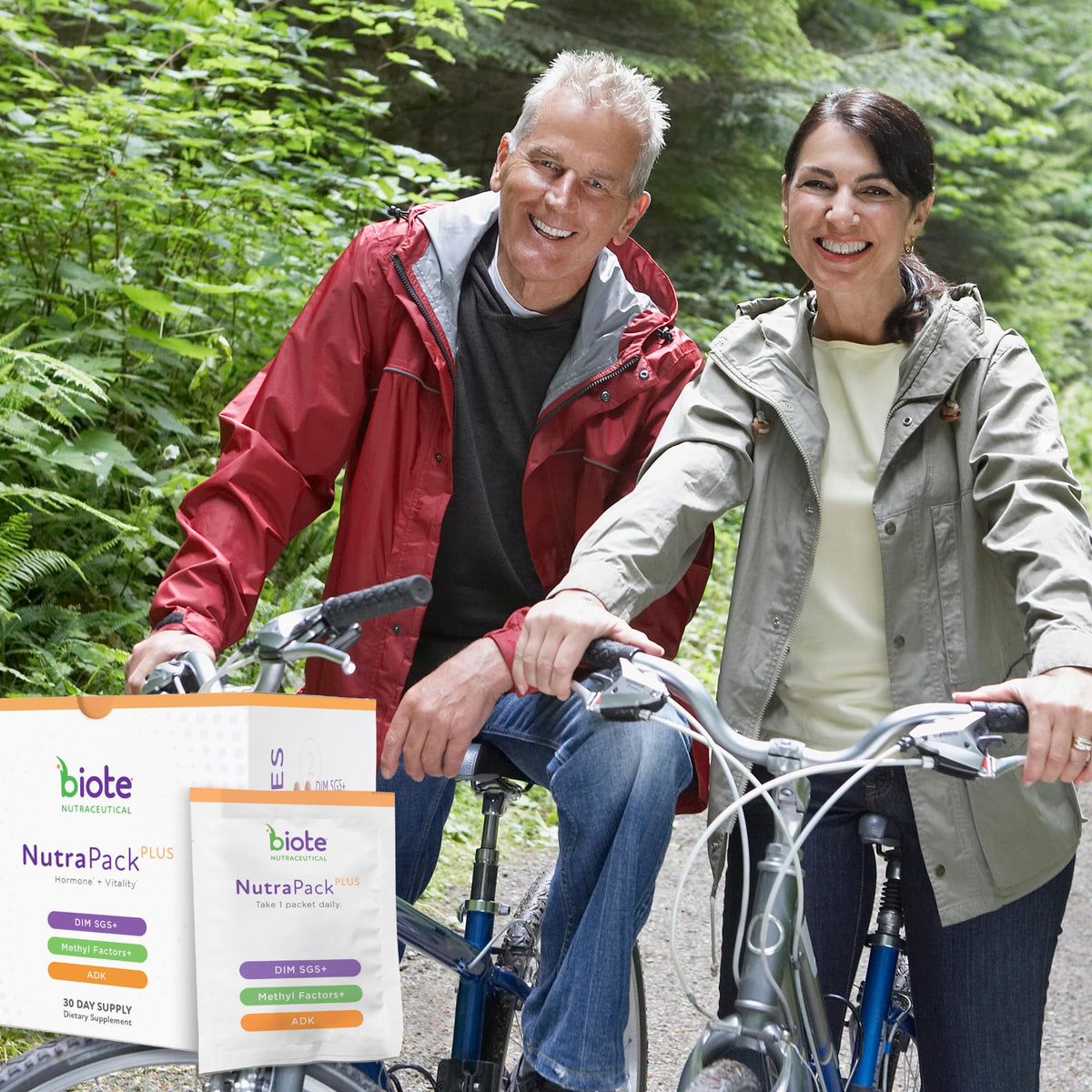 Emballage de Biote NutraPackPlus sur fond blanc