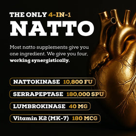 Emballage de Black Forest Nattokinase 10 800 FU avec Vitamine K2 MK-7