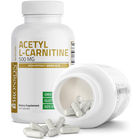 Emballage de Bronson Acétyl L-Carnitine 500 mg, face avant