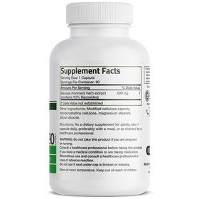 Emballage de Bronson Bacopa Monnieri Extrait 500 mg