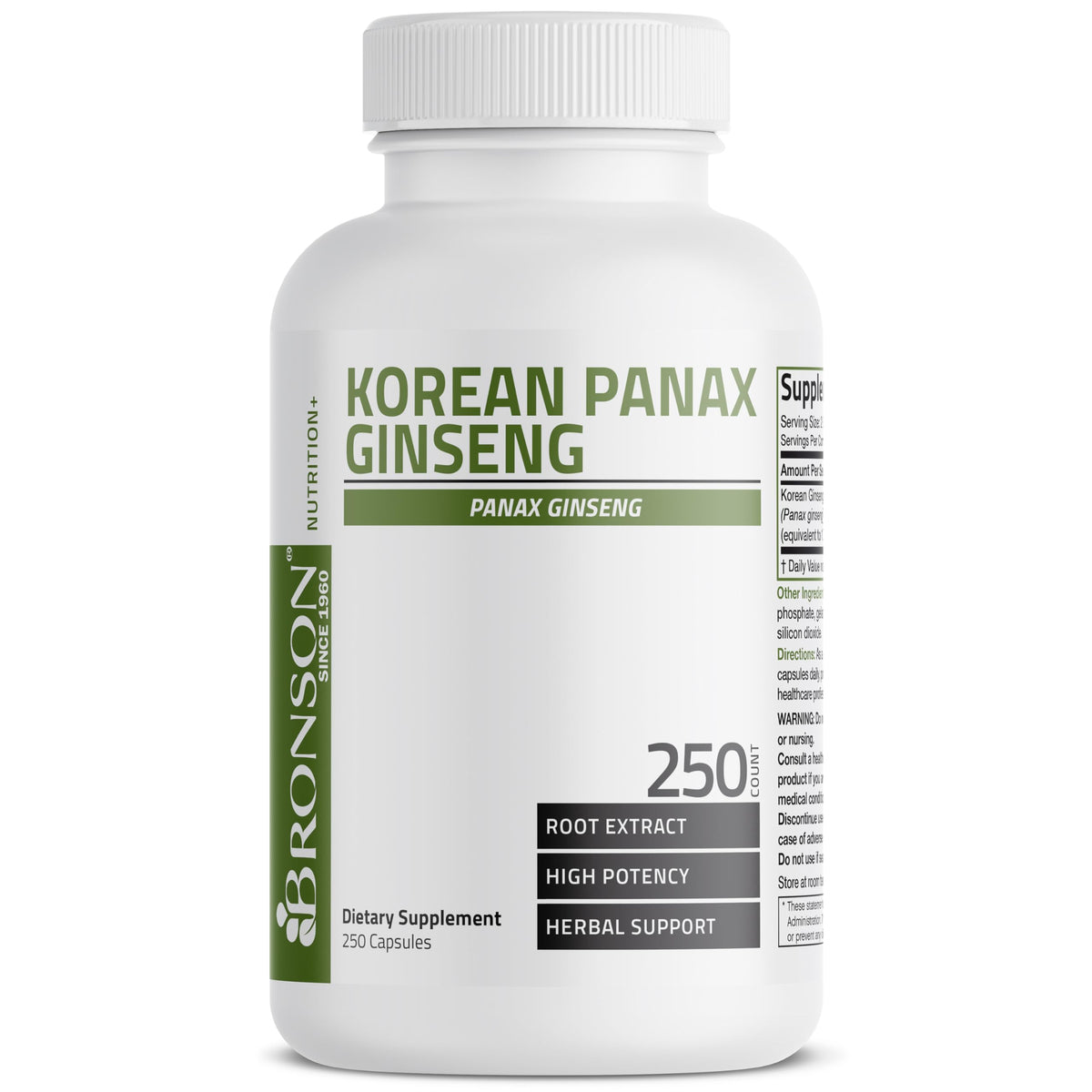 Emballage de Bronson Ginseng Coréen Panax