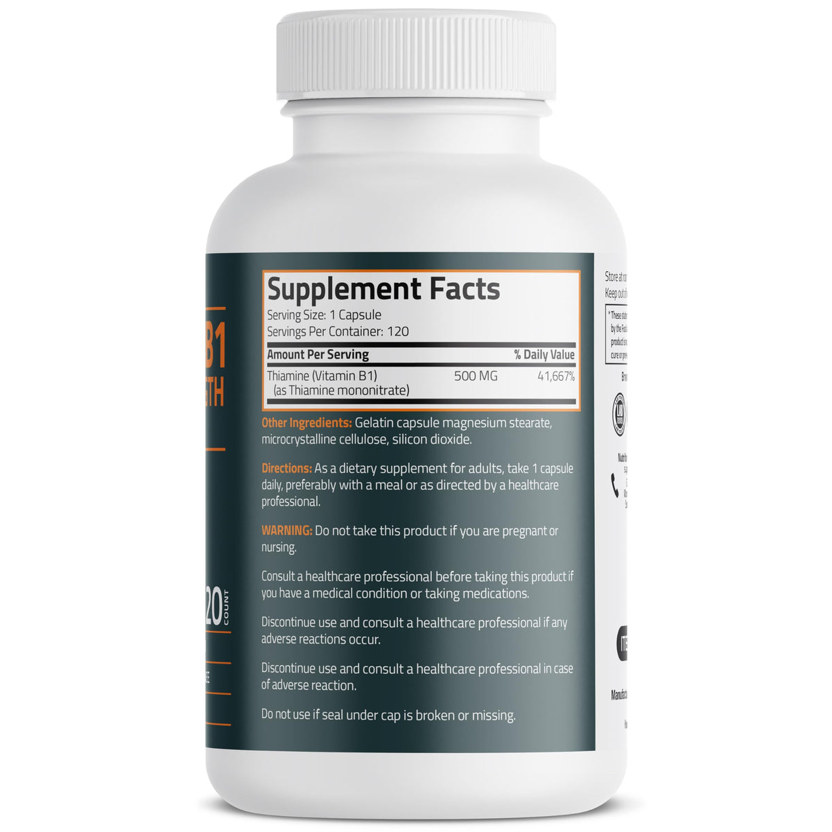 Emballage de Bronson Vitamine B1 Extra Force 500 MG