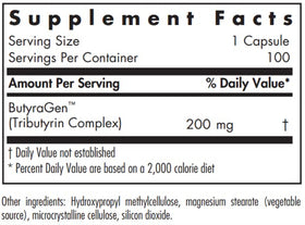 Emballage de ButyrAid 200 mg 100 capsules