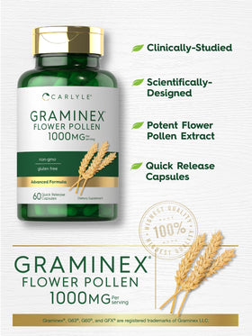 Emballage de Carlyle Extrait de Pollen de Fleurs Graminex