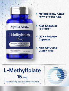 Emballage de Carlyle L Methylfolate 15mg