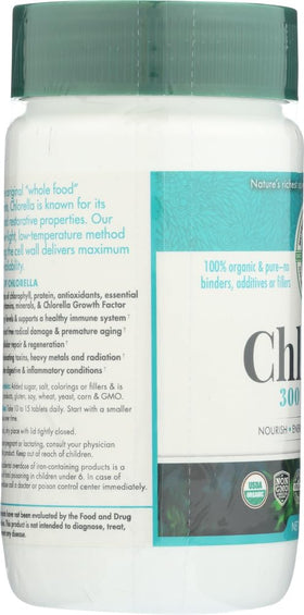 Emballage de Chlorella Bio Green Foods 200 mg 300 comprimés