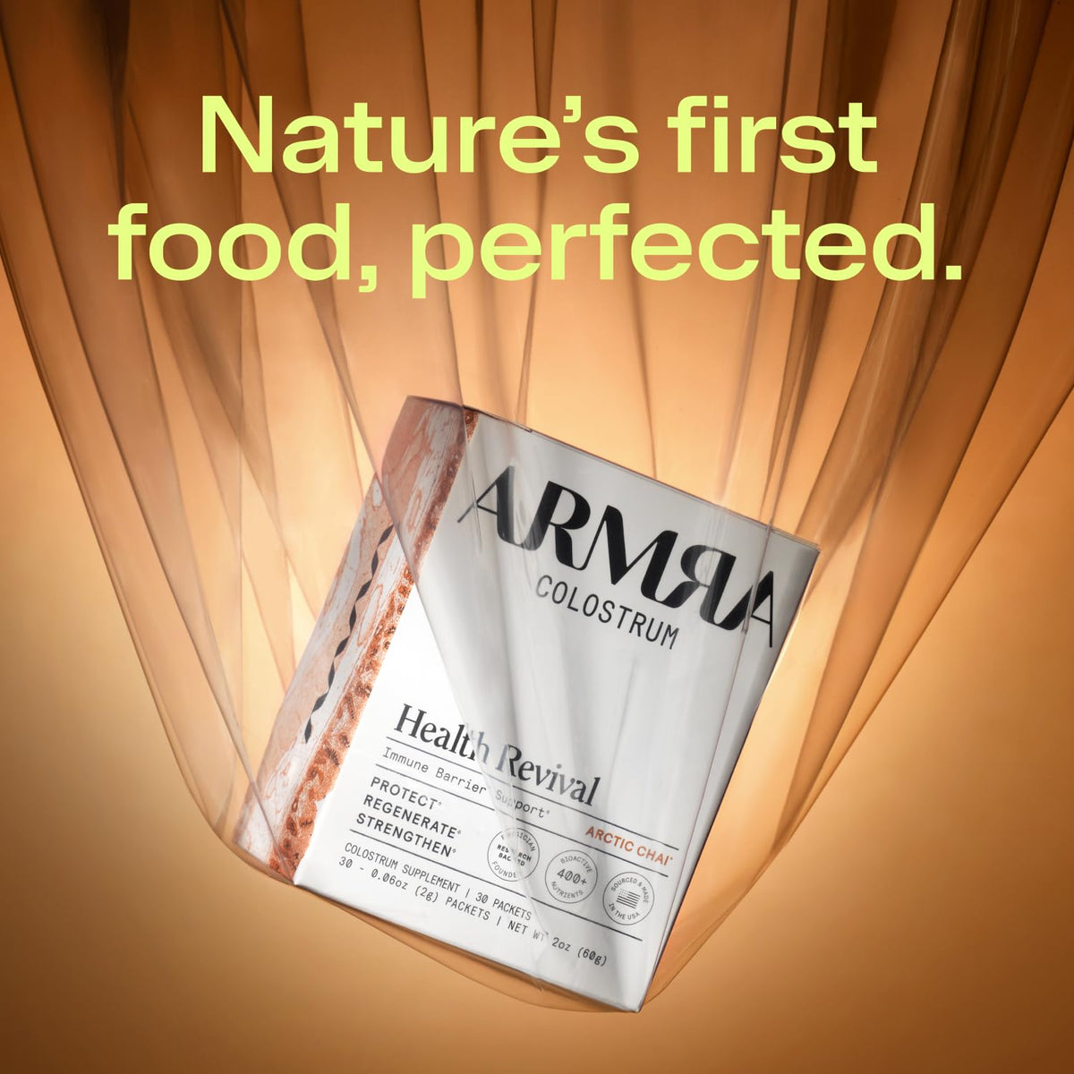 Emballage de colostrum ARMRA Arctic Chai