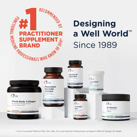 Emballage de créatine monohydrate Designs for Health, arrière