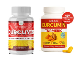 Emballage de Curcuyin Curcuma 850mg avec informations nutritionnelles