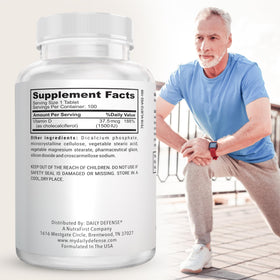 Emballage de Daily Defense Vitamine D3 1500 UI