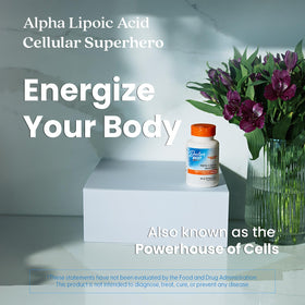 Emballage de Doctor's BEST Acide Alpha-Lipoïque sur fond neutre