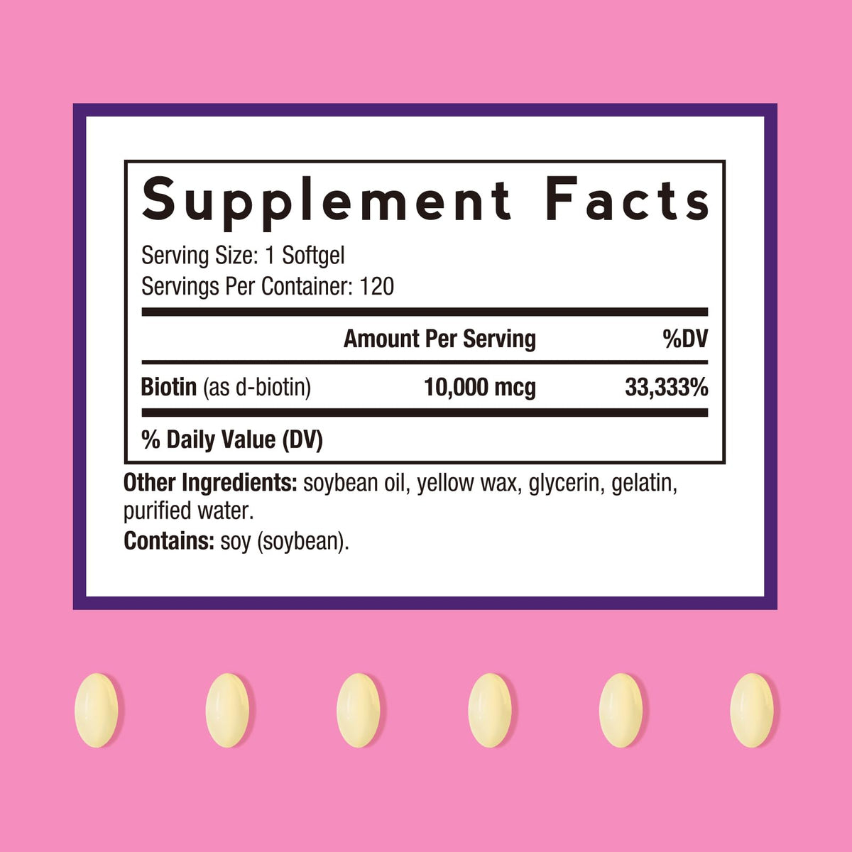 Emballage de Doctor's Recipes Biotine 10 000 mcg