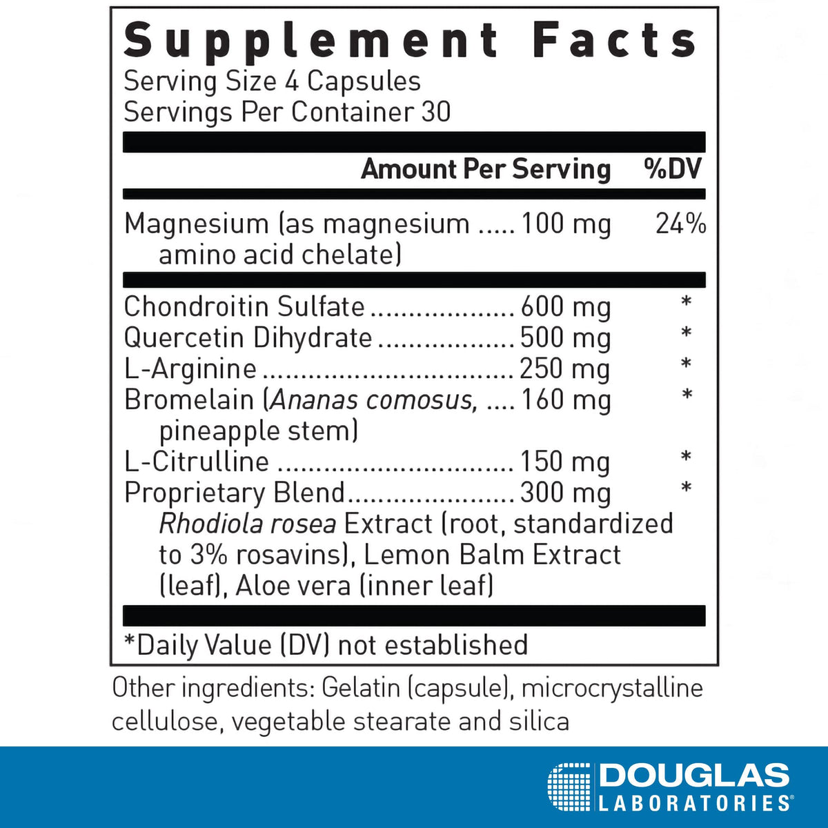Emballage de Douglas Laboratories Cysto Renew 120 capsules