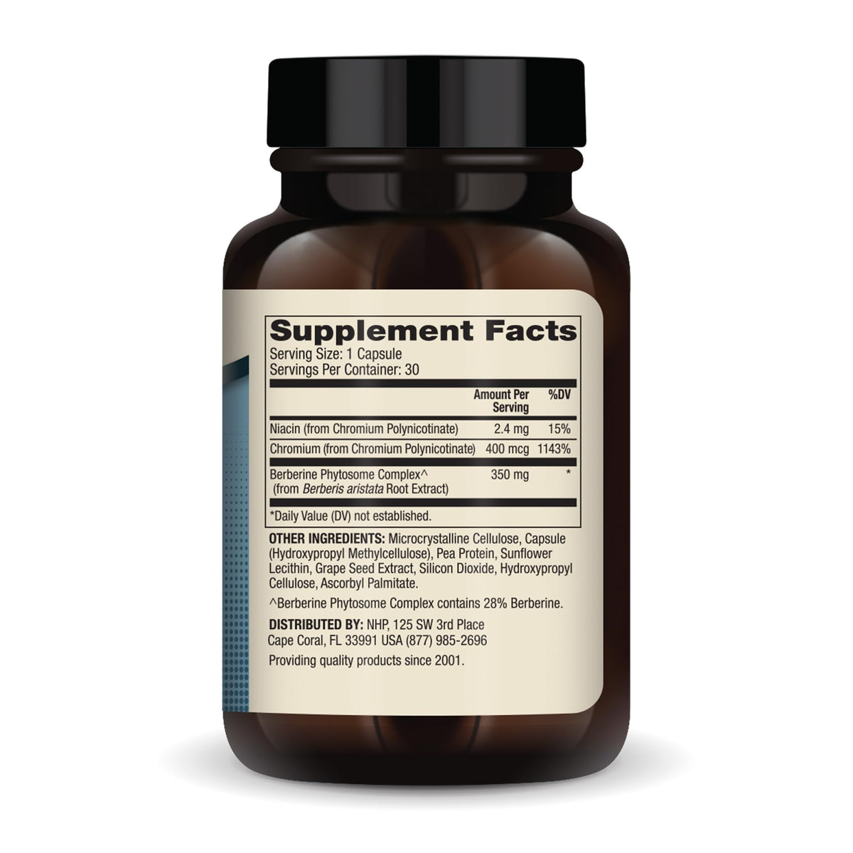 Emballage de Dr. Mercola Biothin Berberine avec Chrome