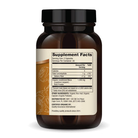 Emballage de Dr. Mercola Maca Bio Péruvien 60 capsules