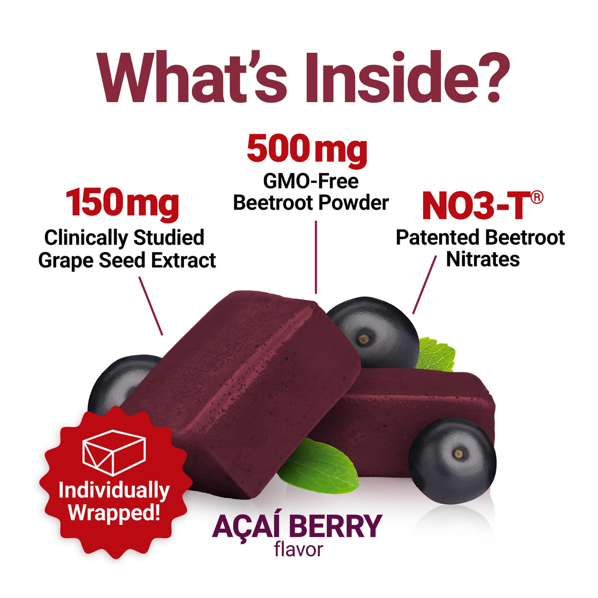 Emballage de Force Factor Total Beets avec informations nutritionnelles