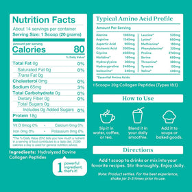 Emballage de Further Food Poudre de Collagène Non Aromatisée 358g