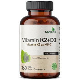 Emballage de Futurebiotics Vitamine K2 et D3 5000 IU