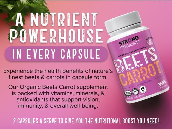 Emballage de gélules de jus de carotte et betterave bio