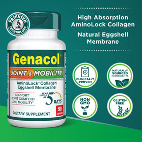 Emballage de Genacol Mobility 30 jours avec collagène