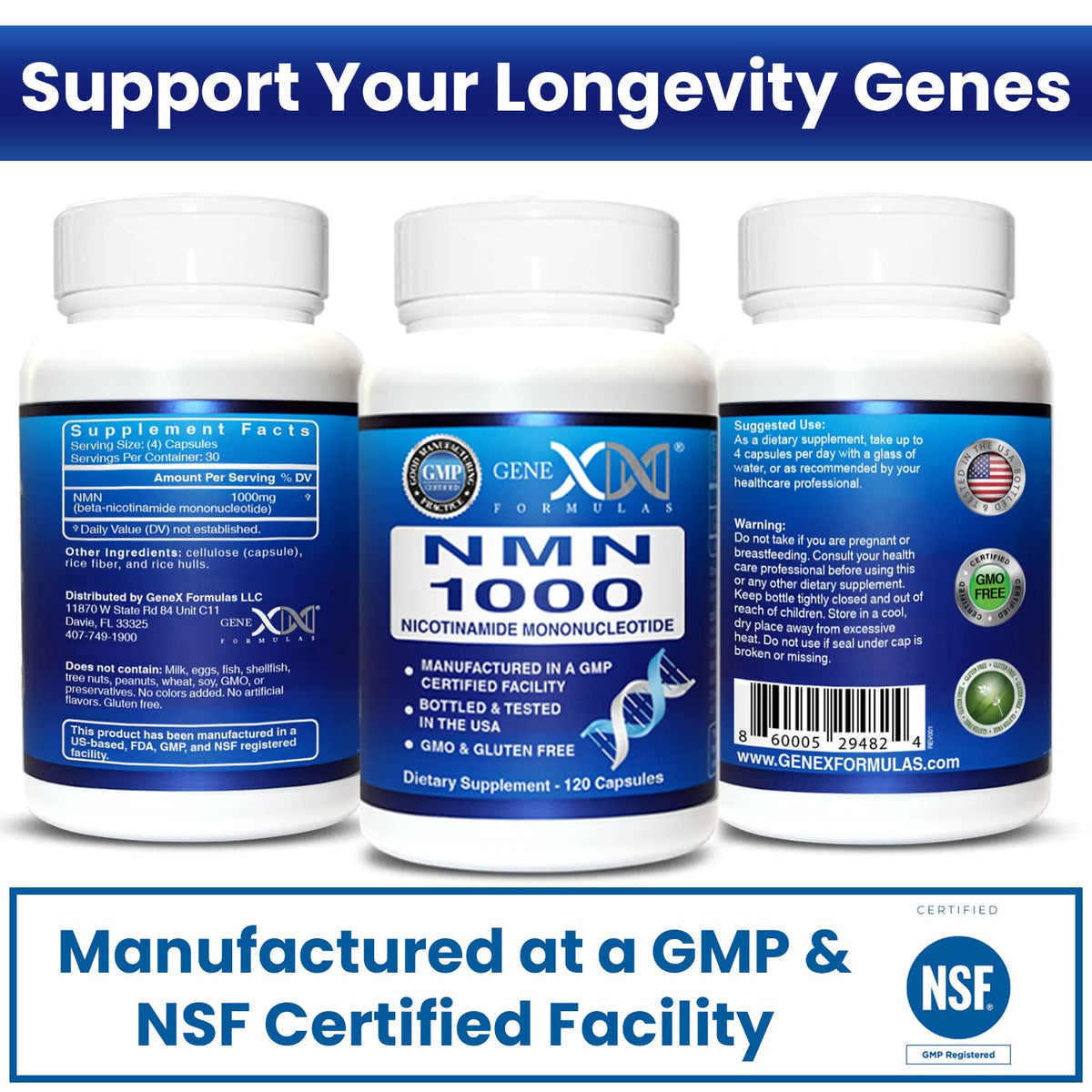 Emballage de Genex Formulas Complément Alimentaire 1000mg