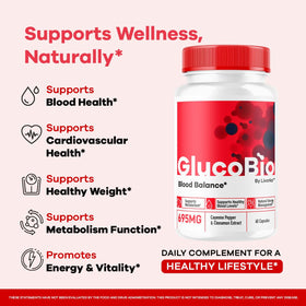 Emballage de GlucoBio LIVORKA avec informations nutritionnelles