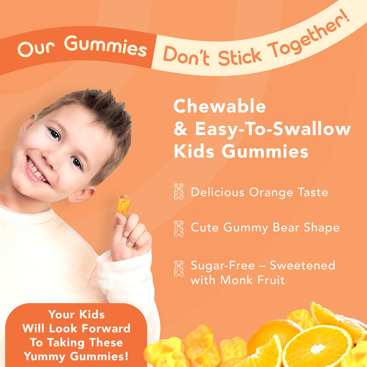 Emballage de Gummies GOJOY NATURALS avec informations nutritionnelles