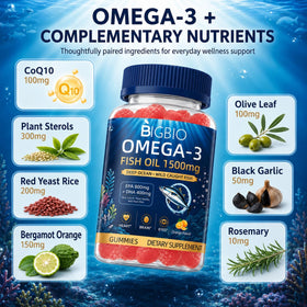 Emballage de Gummies Omega-3 BIGBIO 1500mg