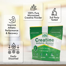 Emballage de Health Thru Nutrition créatine monohydrate