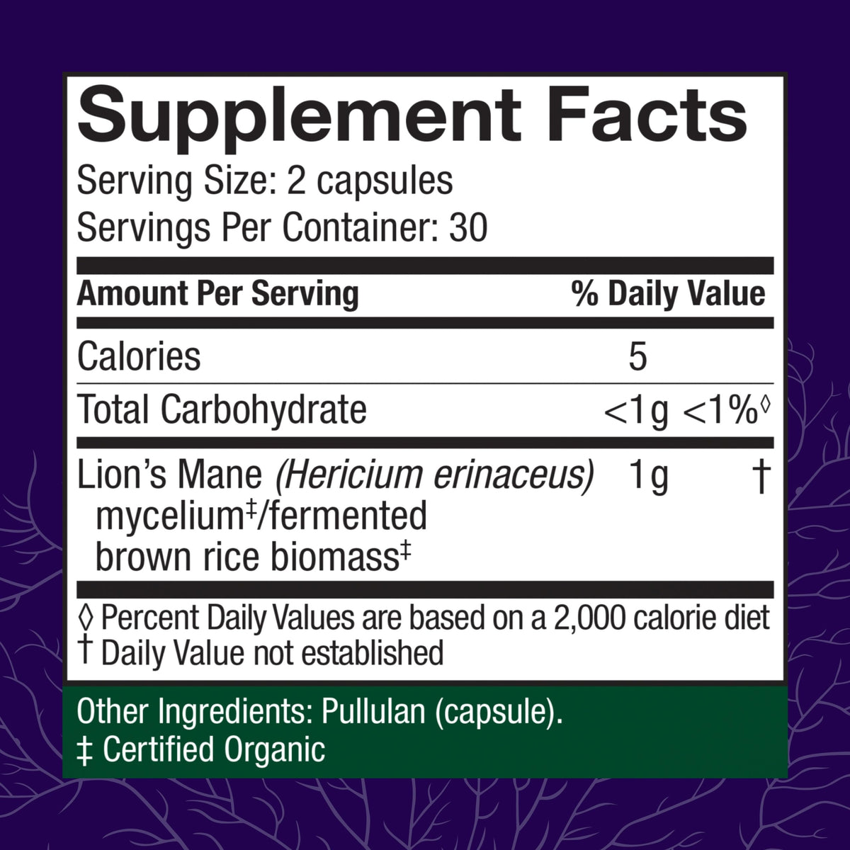 Emballage de Host Defense Lion's Mane 60 capsules