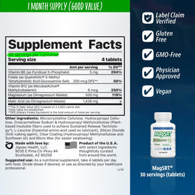 Emballage de Jigsaw Health MagSRT avec informations nutritionnelles