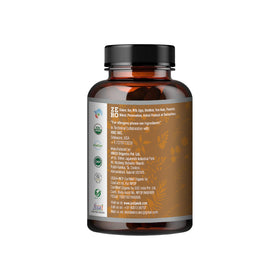 Emballage de Just Jaivik Triphala 90 comprimés, vue arrière