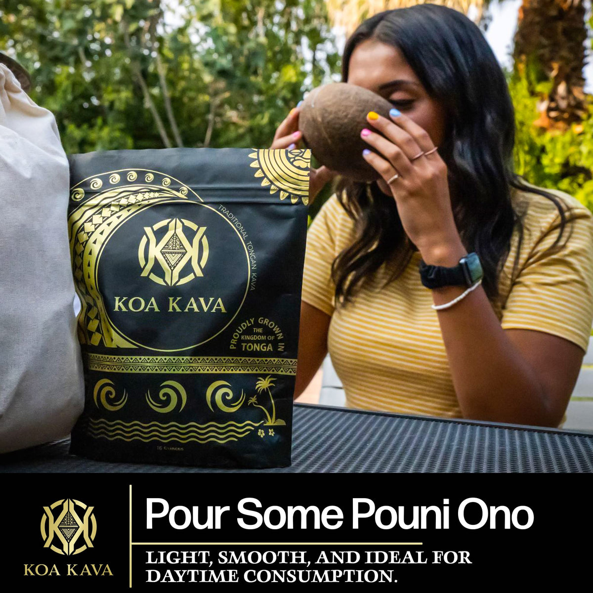 Emballage de Koa Kava Poudre Tongan 449g