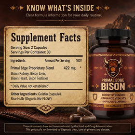 Emballage de Kymezol Primal Edge Bison 60 capsules
